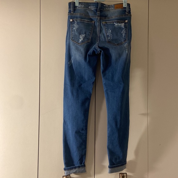 Judy Blue ripped leopard print. - Picture 2 of 9